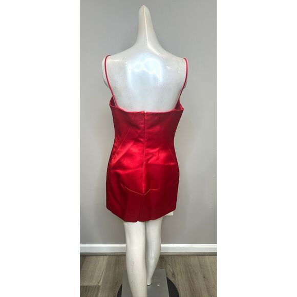 Givenchy Satin Mini Dress in Red FR38/US6 $2750 - Picture 7 of 10